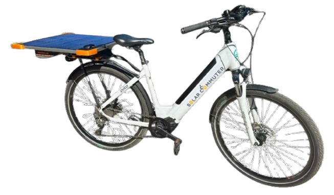Solar Commuter Bike — vélo solaire complet, panneau intégré